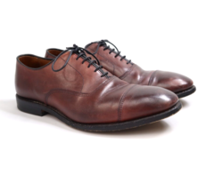 Allen Edmonds PARK AVENUE Cap-Toe Oxfords 8 E Mens Shoes Brown Leather 5609 - £44.31 GBP