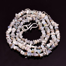 Natural Ethiopian Opal Gemstone Uncut Beads Necklace 4-6 mm 17-18.5&quot; UB-7674 - £8.69 GBP