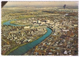 Postcard Aerial View Fairbanks Alaska Golden Heart Of Alaska - £2.76 GBP