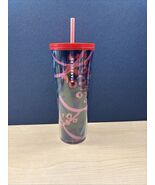 Starbucks Summer Tumbler 2021 Blue/Pink Jungle Print Cold Cup 24oz - New - $24.75