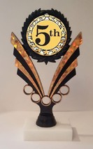 5th Place Trophy 7-1/4" Tall As Low As $3.99 Each Free Shipping T06N17 - £6.38 GBP+