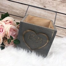 Flower Girl Gift- Custom Flower Girl Basket Gift - Personalized Wood Box... - £27.96 GBP