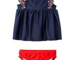 Cat &amp; Jack™ ~ Girl&#39;s Size 18 Months ~ Navy ~ Red ~ White ~ Two Piece Swi... - $14.96
