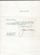Jan Peerce Signed 1942 Typed Letter JSA - £59.27 GBP
