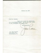 Jan Peerce Signed 1942 Typed Letter JSA - £58.37 GBP