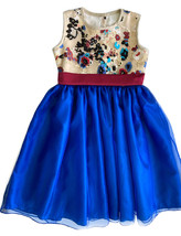 Girls&#39; Embroidered Mesh Special Occasion Organza Dress - £63.94 GBP
