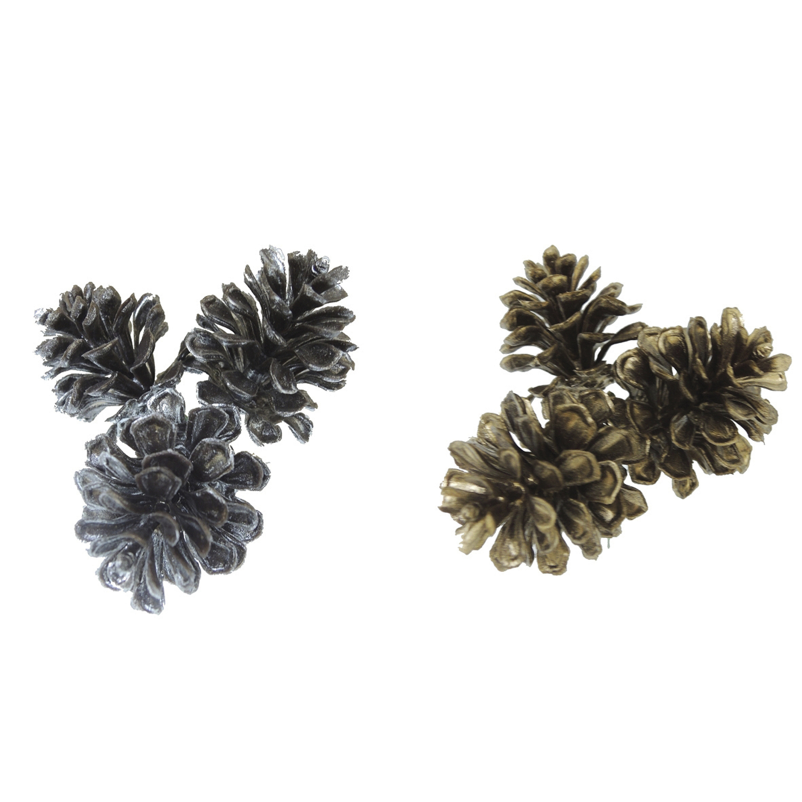 Pick Mini Pinecone Pe Brown Silver 9 Inches Window Box - $16.03