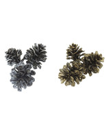 Pick Mini Pinecone Pe Brown Silver 9 Inches Window Box - €13,72 EUR