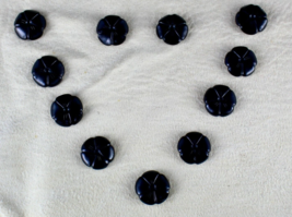 Natural Black Onyx Carved Flower 15 Pcs 63 Cts Gemstone Ring Pendant Earring Set - £85.14 GBP