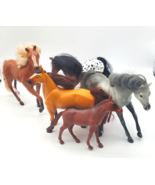 Horse Lot Toys 5 Plastic Horses Mare Appaloosa Pony Greenbrier Int Spiri... - £10.70 GBP