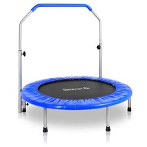 SereneLife Portable &amp; Foldable Trampoline - 40&quot; in-Home Mini Rebounder w... - £123.98 GBP