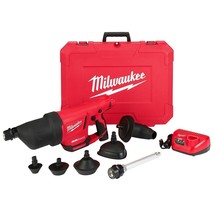 Milwaukee 2572B-21 M12 12V Airsnake Drain Cleaning Air Gun Kit w/ Attachments - £458.91 GBP