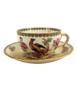 Antique Teacup and Saucer, Pheasant, Whieldon Ware, F. Winkle &amp; Company,... - $13.32 CAD