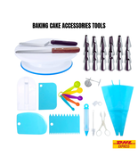 41-Piece Cake Decorating Kit Turntable Icing Tips Pastry Tools Set - $39.89