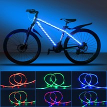 Led Bicycle Frame Light For Night Riding, Waterproof Strip Light Battery... - $43.92