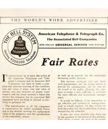 The Bell Telephone System AT&amp;T 1908 Advertisement Communication Utility ... - $27.34 CAD