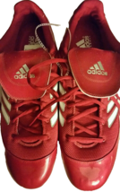 Adidas Men&#39;s Excelsior 5 Low Red Baseball Metal Cleats Size 16 NEW - £35.24 GBP