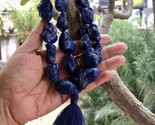 Big Tumbles 27+1 Beads 30&quot; Original Lapis Lazuli Jaap Rosary Japa Mala E... - $58.79
