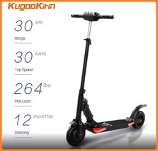 Electric Scooter (30KM Range,30KM/H Top Speed,120KG Max Load) - £385.58 GBP