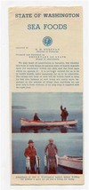 State of Washington Sea Foods Brochure 1930&#39;s - £20.72 GBP