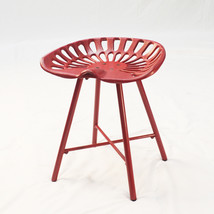 18&quot; Red Iron Backless Bar Chair - $189.35 CAD