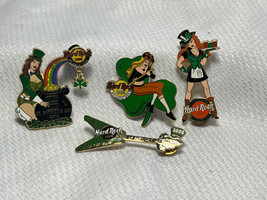 Hard Rock Cafe St.Patricks&#39;s Day Lot Of 4 Pins New Orleans &amp; Atlantic City  - $39.95