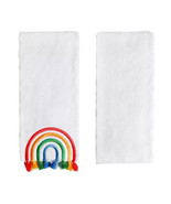 NEW Rainbow Love Pride Decorative Hand Towels Set of 2 white 16 x 25 in.... - £9.41 GBP