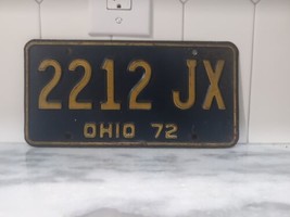 Vintage 1972 Ohio License Plate Pair # 2212 JX - £8.72 GBP