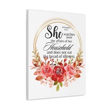  Proverbs 31:27 She Watches Over Her Household Bible Verse Canva - £59.75 GBP+