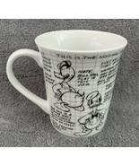 Walt Disney Mickey 90 Years Sketchbook Ceramic Donald Duck Mug Coffee Cu... - £11.82 GBP