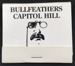 Bullfeathers Capitol Hill Restaurant Matchbook Washington DC Full 30 Uns... - £7.46 GBP