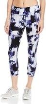 CALVIN KLEIN Women&#39;s Performance Leggings Ruched Quick Dry Size S Blue Tie Dye - £9.34 GBP