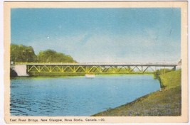 Postcard East River Bridge New Glasgow Nova Scotia - $3.95