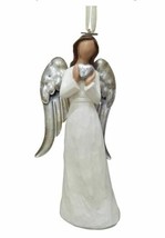 St Nicholas Square Love Angel with Heart  Christmas Figure Ornament - $16.62