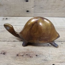 Vintage Turtle Tortoise Hand Made Brass/Bronze 8-1/2&quot; x 3-1/2&quot; - £15.61 GBP