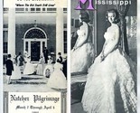 Natchez &amp; Mississippi  Pilgrimage Brochures 1964 Jackson Vicksburg Holly... - $39.70
