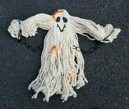 Vintage Halloween Spooky Hanging Mop Head Ghost in Chains Unique! Rare! EUC! - £19.97 GBP