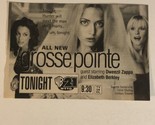 Gross Pointe Tv Series Print Ad Advertisement Vintage Elizabeth Berkley ... - £4.68 GBP
