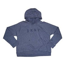 Dkny Womens Sport Cropped Logo Hoodie, Blue, Size XL - $31.01