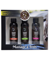 Earthly Body Massage Lotion Trio - 2 Oz Isle, Skinny &amp; Naked - £15.94 GBP