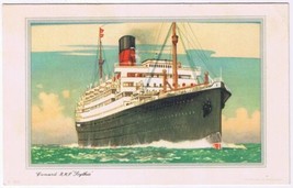 Card Cunard RMS Scythia Schedule Quebec To Southampton July 1952 4&quot; x 6 ... - £5.64 GBP