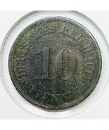 1911 F German Empire 10 Pfennig Coin - €2,55 EUR