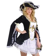 Midnight Madam Sexy Musketeer Adult Halloween Costume Sz Small Med 2-8 NEW - $34.95
