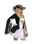 Midnight Madam Sexy Musketeer Adult Halloween Costume Sz Small Med 2-8 NEW - €30,21 EUR