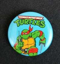 Vintage Teenage Mutant Ninja Turtles Raphael 1.5&quot; Pinback Button - $3.95