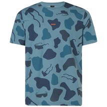 Oakley Men&#39;s Allover Sunglass Tee - BLUE - Choose Size NEW W TAG - £22.80 GBP