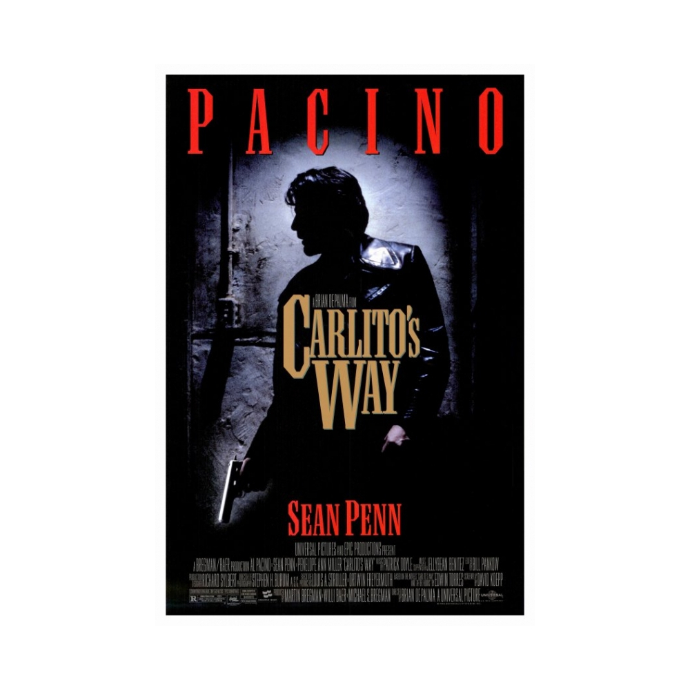 Pop Culture Graphics Carlitos Way Movie Poster Print 27 x 40 - $53.92