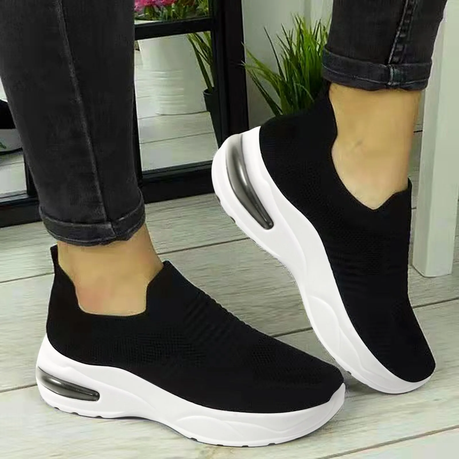 Utdoor mesh slip on sports shoes runing breathable shoes sneakers casual sneakers women thumb200