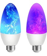 Dervacle LED Flame Effect Light Bulb E26 Flickering Candelabra Light Bul... - $422.23 MXN