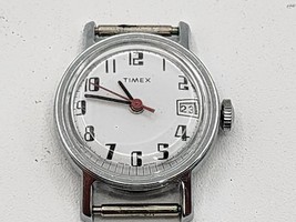 Vintage Ladies Watch Timex Great Britain Computer Style Font Running No Band - £10.19 GBP